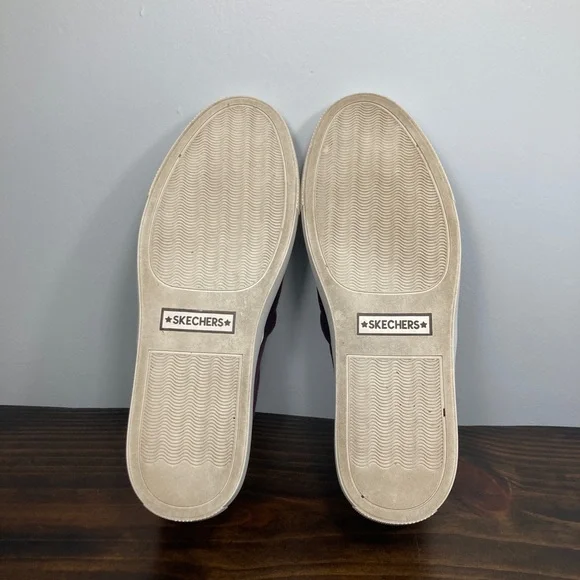Skechers Vaso 49933 Burgandy Purple Velvet Casual Memory Foam Slip Ons 9.5 - Picture 13 of 14